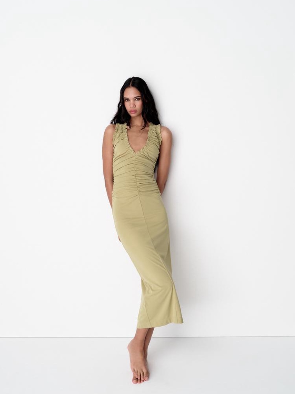 Zara Olive Dress